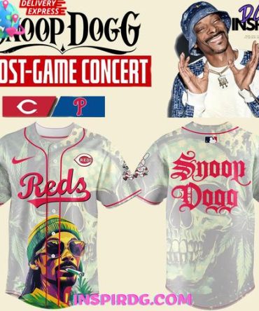 Cincinnati Reds Snoop Dogg Post-Game Concert 2025 Baseball Jersey