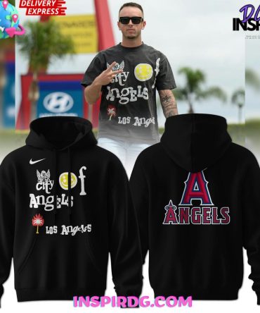Stylish 'City Of Angels' Graphic Hoodie - Trendy Los Angeles Apparel