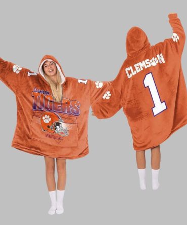 Clemson Football Unisex Blanket Hoodie