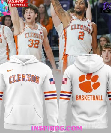 Clemson Tigers Basketball 2025 Unisex All Over Print Hoodie, 3D Hoodie