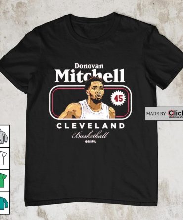 Cleveland Cavaliers Donovan Mitchell 45 Basketball Cover Shirt