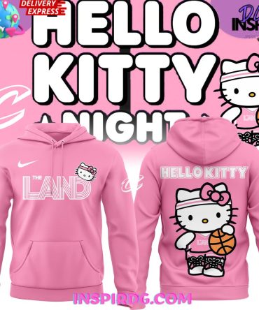 Cleveland Cavaliers X Hello Kitty 2025 Pink All Over Print Hoodie, 3D Hoodie