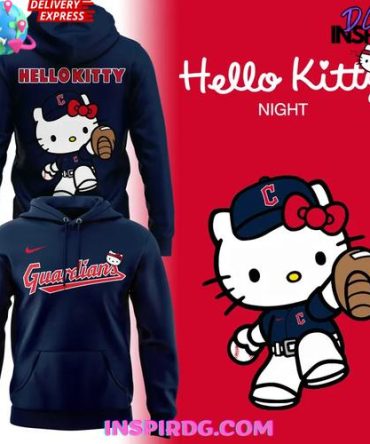 Cleveland Guardians Hello Kitty Night Limited Edition All Over Print Hoodie