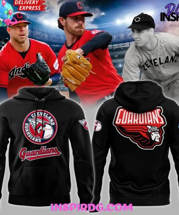 Cleveland Guardians Mlb 2024 Black Hoodie