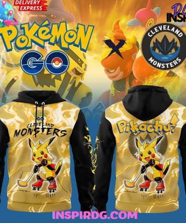 Cleveland Monsters Pokémon Go Special All Over Print Hoodie, 3D Hoodie