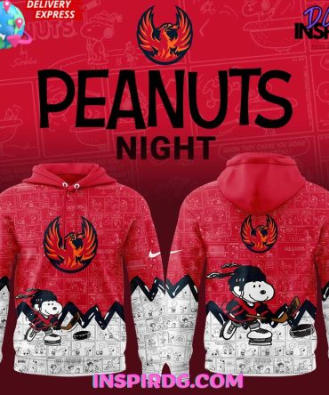 Coachella Valley Firebirds 75Th Anniversary Of Peanuts Special All Over Print Hoodie, 3D Hoodie
