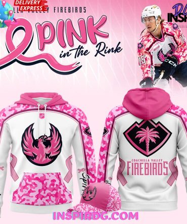 Coachella Valley Firebirds Pink In The Rink 2025 All Over Print Hoodie, 3D Hoodie