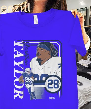 Jonathan Taylor: Collage Frame Tshirt Indianapolis Colts Tee