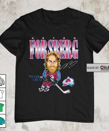 Colorado Avalanche Peter Forsberg The Great Signature Shirt