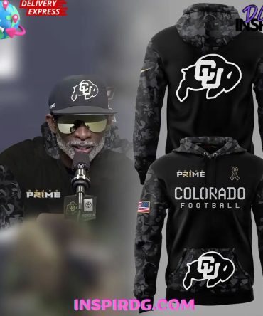Colorado Buffaloes Coach Prime Camo Black Hoodie