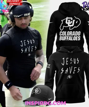 Colorado Buffaloes Jesus Saves 2025 All Over Print Hoodie
