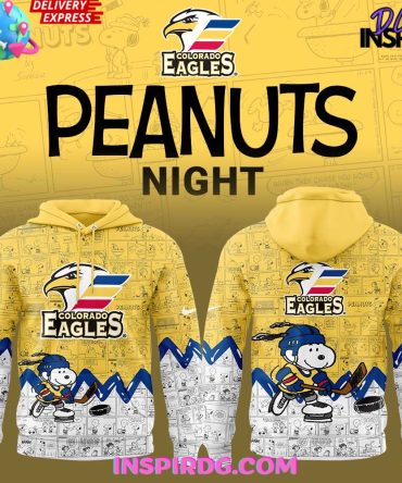 Colorado Eagles Anniversary Of Peanuts Special All Over Print Hoodie, 3D Hoodie