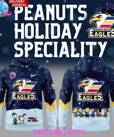 Colorado Eagles Peanuts Holiday Speciality Hoodie