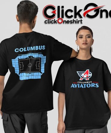 Columbus Aviators Stadium 2025 Two-Sided T-Shirt
