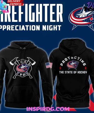 Columbus Blue Jackets Firefighter Appreciation Night Edition Hoodie