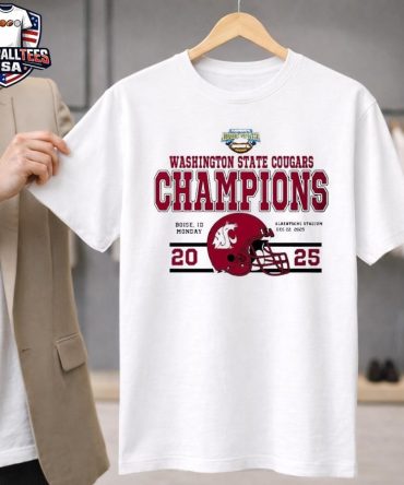 Congrats Washington State Cougars Potato Bowl Champions 2025 Famous Idaho Potato Bowl Unisex Shirt