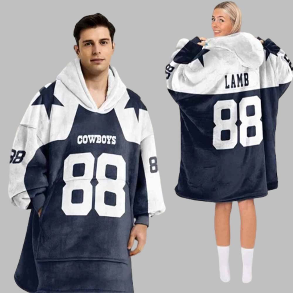 Cowboys 88 Lamn Blanket Hoodie - Image 2