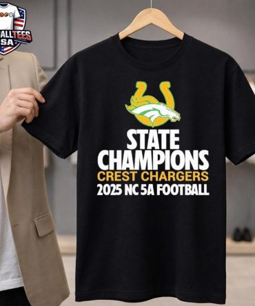 Crest Chargers Nc 5A Football State Championship 2025 Winner Unisex Shirt