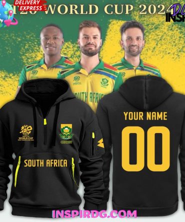 Cricket South Africa 2024 Icc Mens T20 World Cup New Hoodie