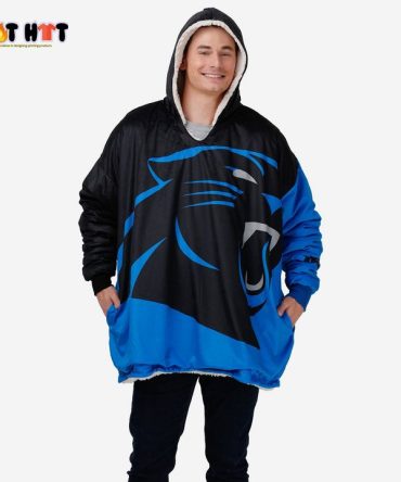 Nfl Carolina Panthers Big Logo Blanket Hoodie Hoodie Blanket