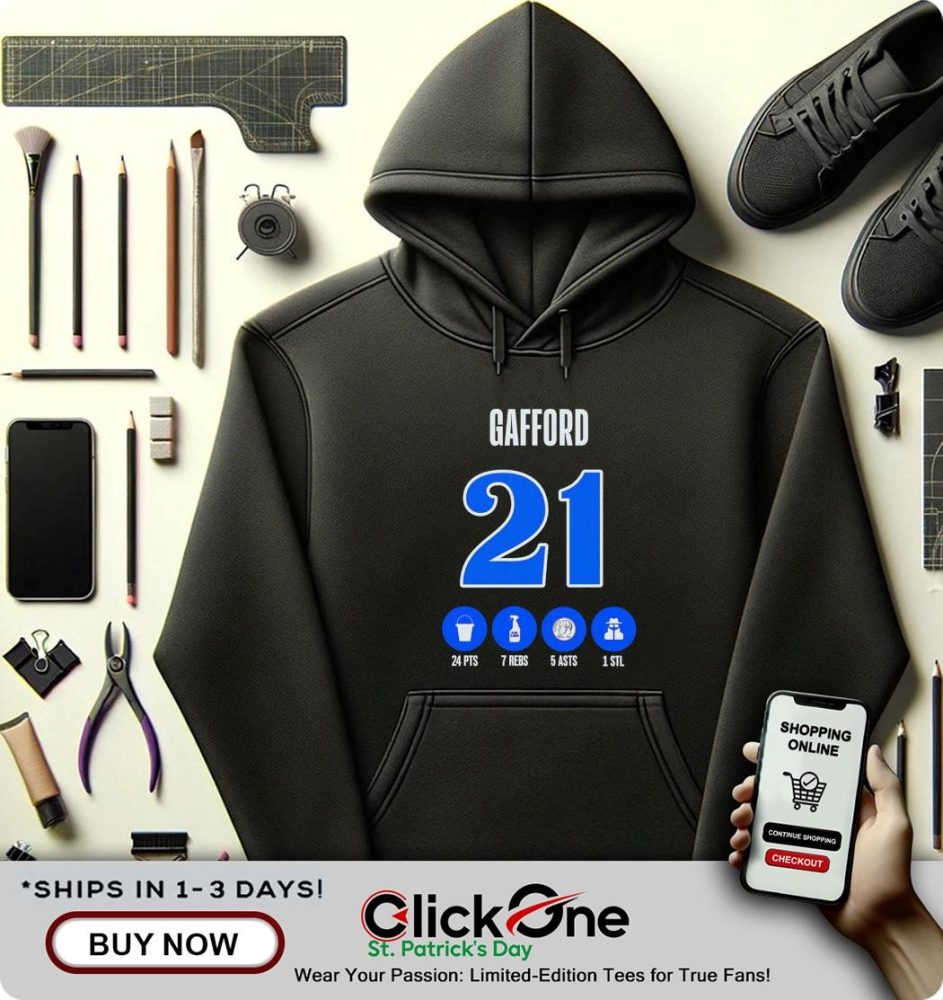 Dallas Mavericks 21 Daniel Gafford 24 Pts 7 Rebs 5 Asts 1 Stl Shirt - Image 2