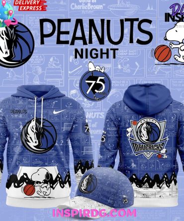 Dallas Mavericks 75Th Anniversary Of Peanuts All Over Print Hoodie, 3D Hoodie