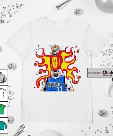 Dallas Mavericks Luka Doncic 73 Points Fire Screaming Shirt