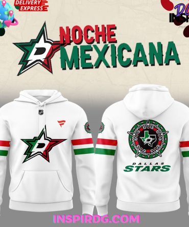 Dallas Stars Noche Mexicana Special White All Over Print Hoodie, 3D Hoodie