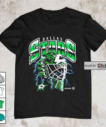 Dallas Stars Crease Lightning Helmet Shirt
