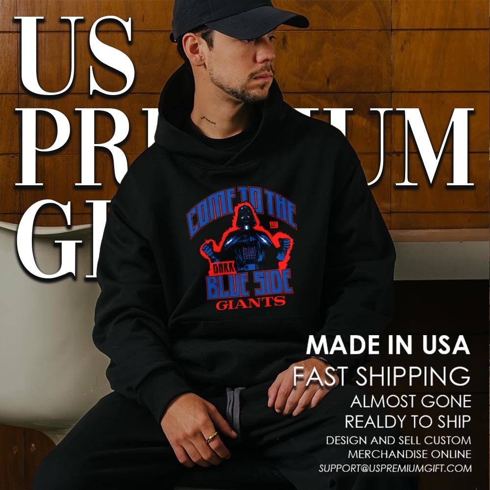 Darth Vader Come To The New York Giants Nfl Star Wars Shirt - Image 2