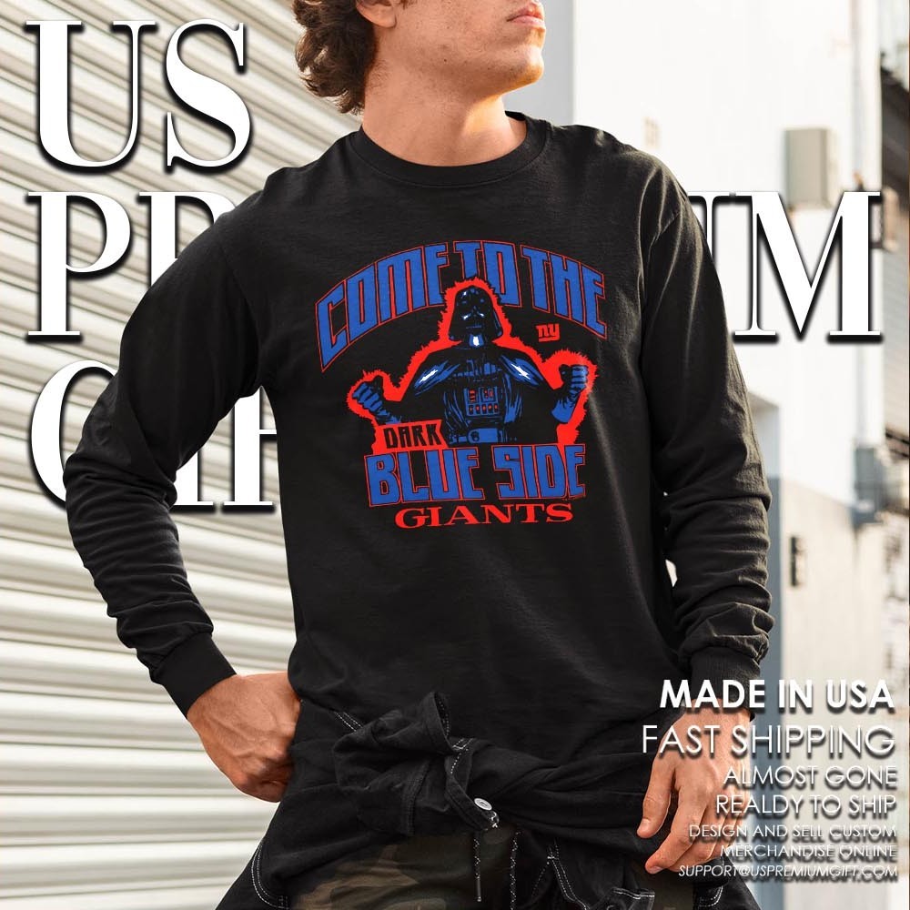 Darth Vader Come To The New York Giants Nfl Star Wars Shirt - Image 3