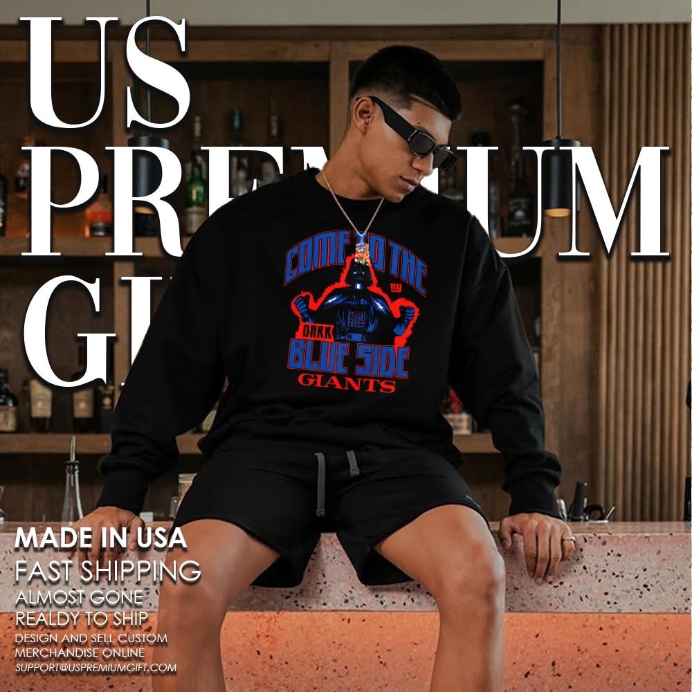 Darth Vader Come To The New York Giants Nfl Star Wars Shirt - Image 5