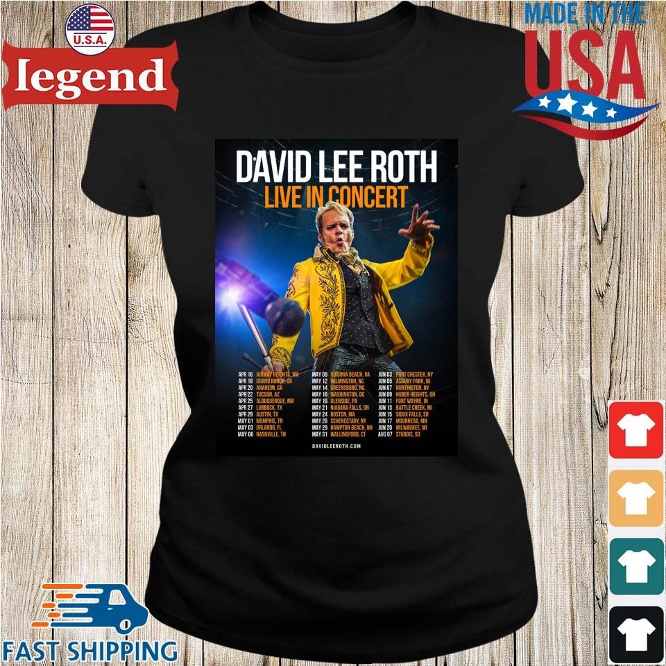 David Lee Roth Live In Concert 2026 North America T-Shirt - Image 3