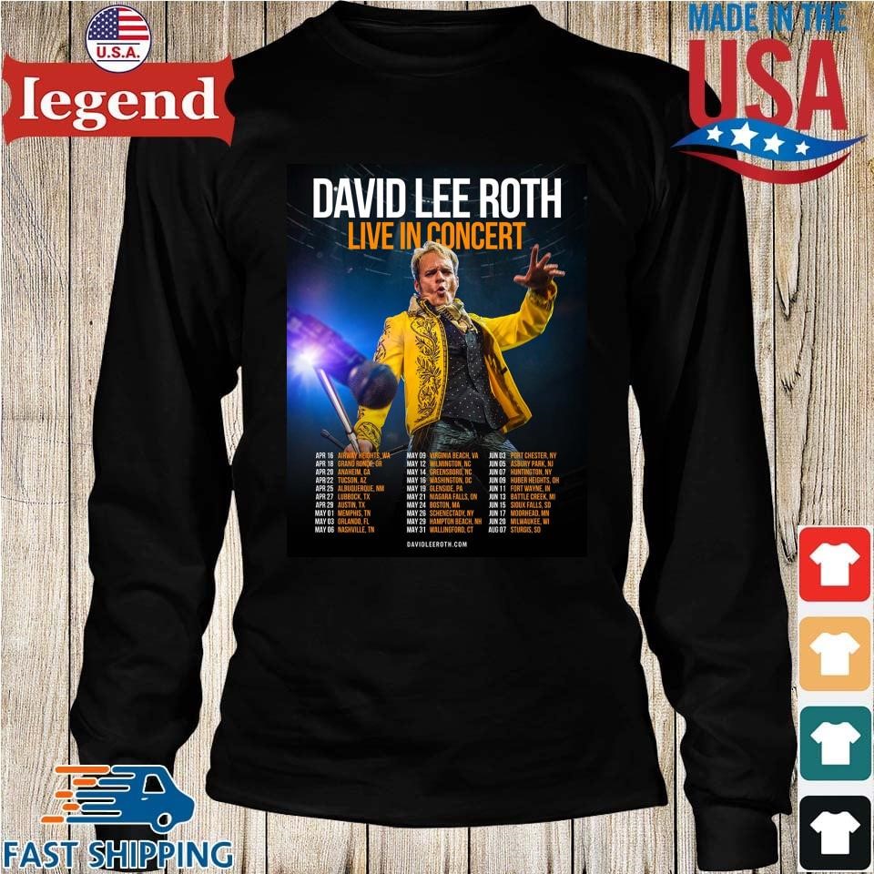 David Lee Roth Live In Concert 2026 North America T-Shirt - Image 4