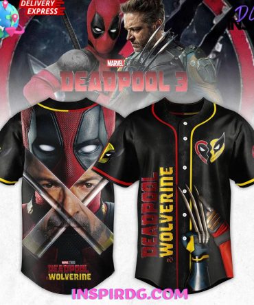 Dead Pool X Wolverine Marvel 2024 Baseball Jersey