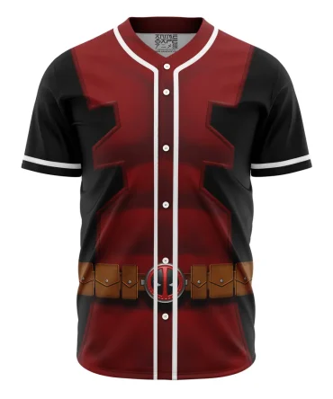 Deadpool Cosplay Marvel Baseball Jersey