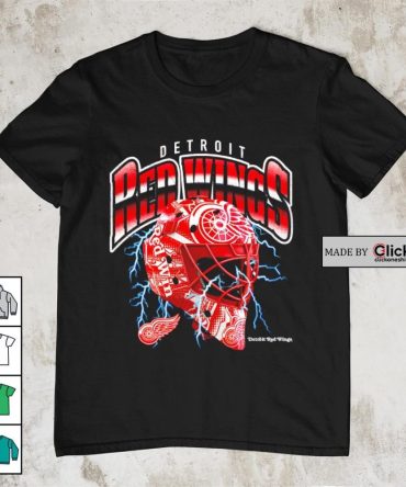 Detroit Red Wings Crease Lightning Helmet Shirt