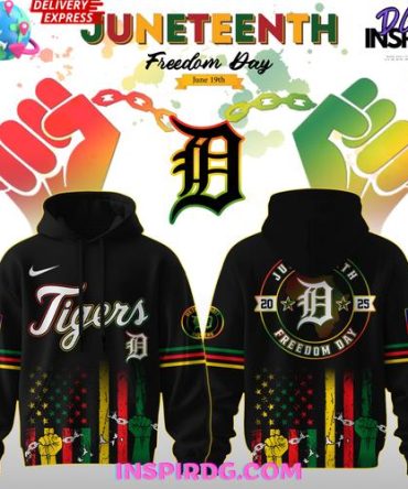 Detroit Tigers Juneteenth Day 2025 Special All Over Print Hoodie