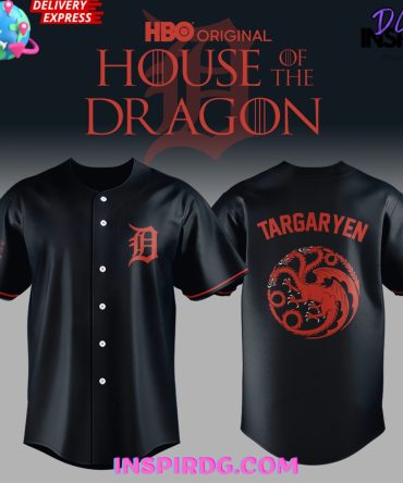 Detroit Tigers X House Of The Dragon Baseball Jersey
