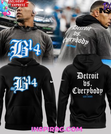 Detroit Vs Everybody Saint Brown Black Hoodie