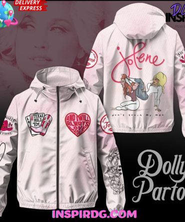 Dolly Parton Texas Hold 'Em Windbreaker Outdoor Zipper Hoodie