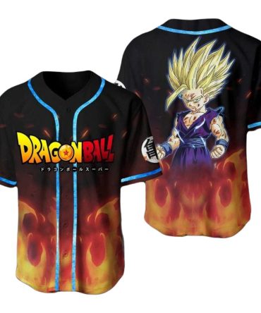 Dragon Ball Super Saiyan Gohan Baseball Jersey - Anime Fan Apparel Unisex
