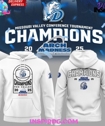 Drake Bulldogs Missouri Valley Conference Champions 2025 All Over Print Hoodie, 3D Hoodie