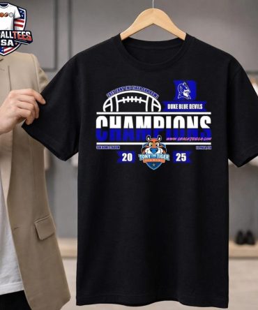 Duke Blue Devils 2025 Tony The Tiger Sun Bowl Champions At ​Sun Bowl Stadium Locker Room Unisex Shirt
