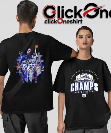 Duke Blue Devils Men'S Basketball Champs Regular Season Two-Sided T-Shirt