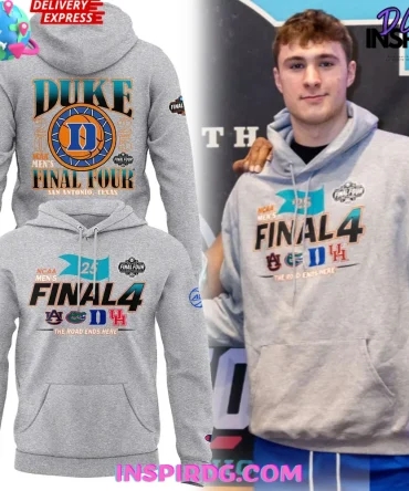 Duke Blue Devils Ncaa Men'S Final Four 2025 Grey All Over Print Hoodie