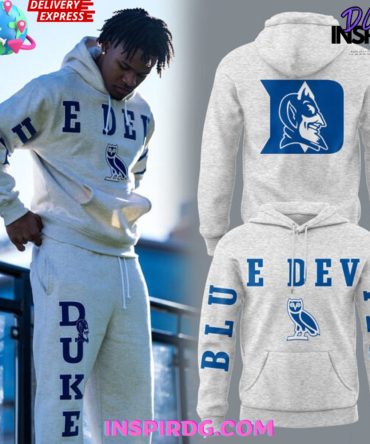 Duke Blue Devils X Ovo Limited Edition All Over Print Hoodie, 3D Hoodie