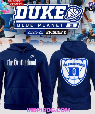 Duke Blue Planet The Brotherhood 2024 Blue Hoodie