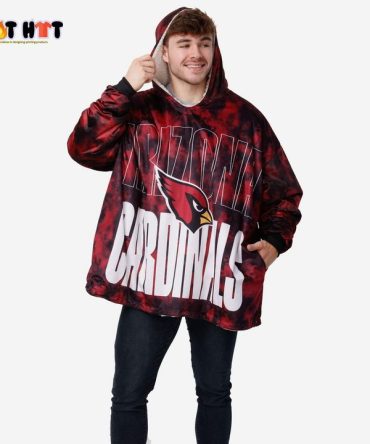 Arizona Cardinals Camouflage Fleece Blanket Hoodie