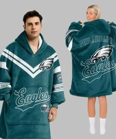 Philadelphia Eagles Football Unisex Blanket Hoodie